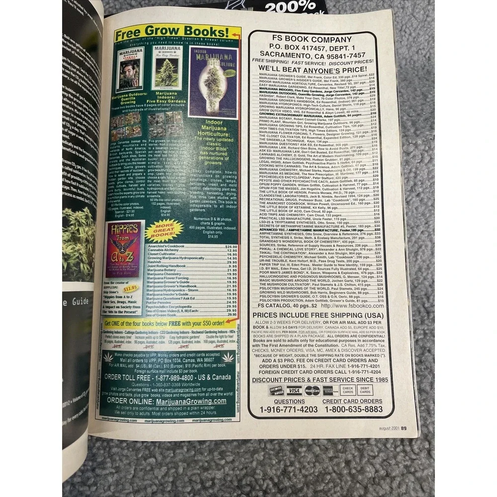 High Times Magazine Build Your Own Micro‎ Garden (August 2001)